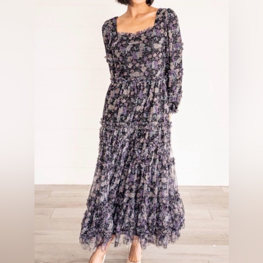 NWT Ivy City Catherine Dress Dark Floral